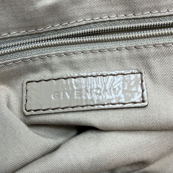 Givenchy Large Gray Taupe Patent Leather Nightingale Bag - Picture 14 of 16